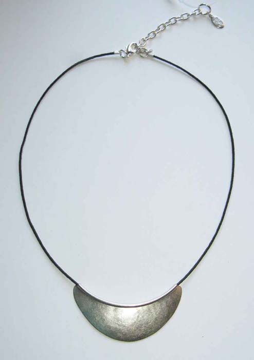 Necklace with Silver on Thin Cord